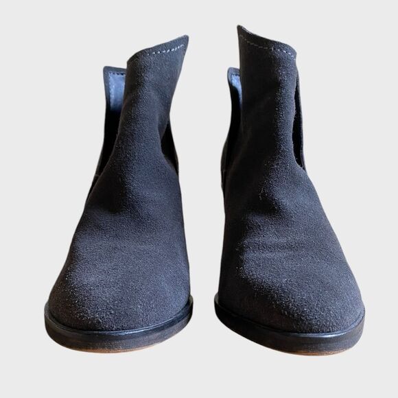 Dolce Vita Shep Suede Booties Women's Size 6 Ankle Slip-on Boots Grey - Picture 11 of 16